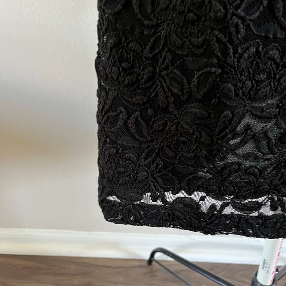 Black Lace Stretch Skirt Plus Size 2X Whimsygoth Fairy Grunge Witchy - Picture 2 of 7